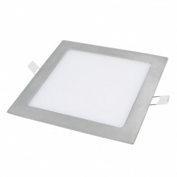 Downlight LED Cuadrada gris plata 220mm 18W 1400Lm